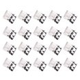 thumbnail image 1 of Pinces à Pousser en Métal Transparent avec Étui de Rangement Pince Polyvalente pour Reliure pour Ourlet de Pantalon Livre Documents Pince Réutilisable Colorée pour Papier pour Bureau École Organisation à la Maison, 1 of 8