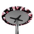 thumbnail image 7 of SEANATIVE Cocktail Table Covers 24 Inch Washable Round Table Cloth Cocktail Table Top Cover with Elastic Fit Highboy Tablecloths for Event Graduation Party, Pink Valentine's Day Gnome Love Black, 7 of 7