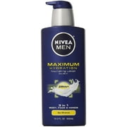 NIVEA FOR MEN Maximum Hydration Nourishing Lotion, Sea Minerals 16.90 oz (Pack of 4)
