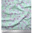 thumbnail image 1 of Soimoi Cotton Cambric Fabric Leaves & Wild Flower Floral Print Fabric by Yard 42 Inch Wide, 1 of 3