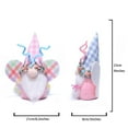 thumbnail image 3 of CuiLiyq Easter Gnomes Decorations, 1 Pcs Plush Easter Bunny Handmade Elf Stuffed Doll Rabbit Gifts, Cute Easter Butterfly Faceless Dwarf Bunny Household Ornaments, Home Decor (A), 3 of 3