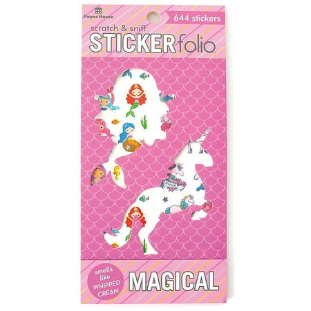 UPC: 0767636834361 | Paper House Productions Magical Friends Scratch & Sniff Sticker Folio for Crafts Scrapbooking & Collecting
