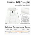 thumbnail image 6 of Wantdo Men's Winter Coat Recycled Winter Jacket Waterproof Hooded Puffer Jacket White S, 6 of 8