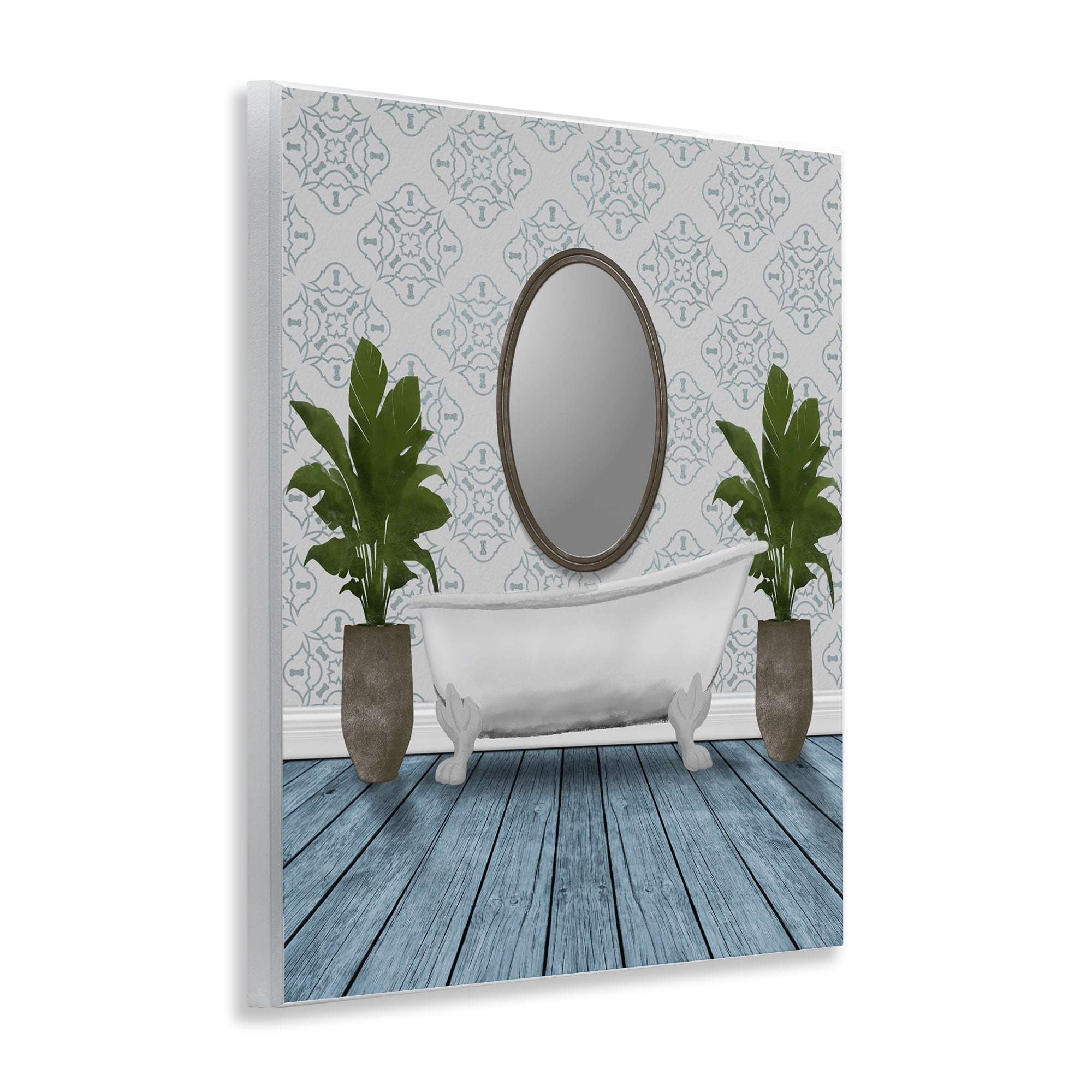 Stupell Industries Restful Wash Bathtub Wall Plaque Art, design by Marcus Prime
