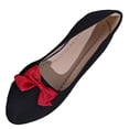 thumbnail image 3 of Taqqpue Women's Flats Shoes Women Casual Round Head Comfy Flats Sneakers Bow Decoration Casual Shoes Loafer Shoes for Women, 3 of 7
