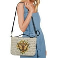 thumbnail image 6 of ZUXONGSY Butterfly Cross Sunflower Print Bible Case for Women Leather Bible Cover with Shoulder Strap and Handle Sturdy Bible Protector Zippered Bible Bag with Pen Slots, 2XL, 6 of 7