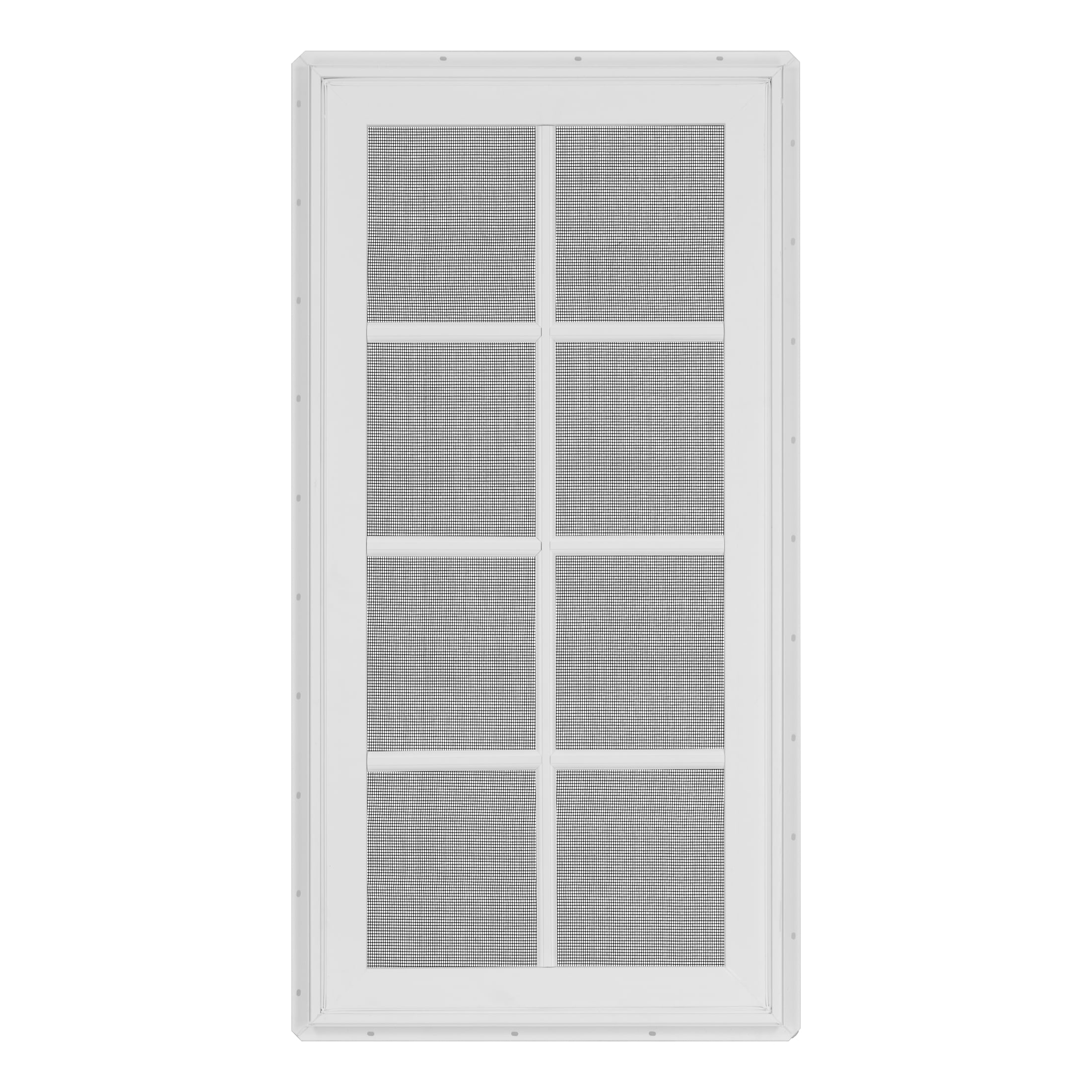 24 in. x 48 in. White Vinyl Double-Pane Insulated Left-Hand Casement Window with SDL Grids and Screen
