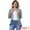 Grey Green, variant on DARING DIVA Womens Open Front 3/4 Sleeve Draped Ruffles Eyelet Cardigans S Grey Green