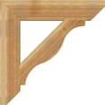 thumbnail image 3 of Ekena Millwork 6"W x 32"D x 32"H Funston Slat Rough Sawn Bracket, Western Red Cedar, 3 of 4
