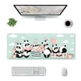thumbnail image 3 of Disketp Gaming Mouse Pad Cute Panda Pattern Large Mouse Mat Long Extended Desk Pad Non-Slip Rubber Mice Pads Stitched Edges Thin Pad (11.8x31.5 Inch), 3 of 9