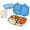 Blue, variant on Stainless Steel Bento Box, 28oz Metal Bento Lunch Box,3 Compartments BPA Free Lunch Box Containers, 304 Stainless Steel Bento Box for Office,Picnics & Travel(Purple)