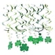 thumbnail image 5 of 30 juegos de espirales colgantes verdes con trébol de cuatro hojas de papel para el Día de San Patricio, 5 of 6