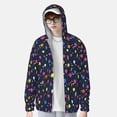 thumbnail image 2 of Kdxio Colored Balloons Print Women Men Sun Protection UPF 50+ Jackets Zip Up Long Sleeve Hoodie Hiking Lightweight with Pockets, 2 of 7