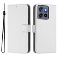 thumbnail image 2 of Wallet Case Compatible for Motorola Moto G Stylus 5G 2025, PU Leather Magnetic Closure Protective Flip Folio Case with 3 Card Holder and Wrist Strap Cover Women Men,White, 2 of 9
