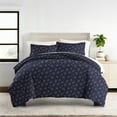 thumbnail image 6 of Duvet Cover Set - Ultra Soft & Breathable - Navy Modern Elegance Midnight Blossoms for Twin Size Bedding by Comfort Canopy, 6 of 15