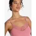 thumbnail image 5 of Joyspun Women’s Dreamy Soft Collection Lace Trim Knit Cami and Shorts Set, Sizes XS-3X, 5 of 6