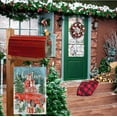thumbnail image 4 of Merry Christmas Garden Flag Double Sided Vertical 12.5x18 Red Truck Cardinal Birds Xmas Tree Gifts Snow Green Holly Berry Winter Holiday Yard Flag Outdoor Decoration, 4 of 6