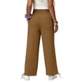 thumbnail image 6 of Girls Sweatpants Kids Drawstring Hem Oversized Pants Teen Girls Wide Leg Baggy Pants Pockets Classic Elastic Waist Trousers, 6 of 7