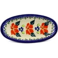 thumbnail image 2 of Polish Pottery 5½-inch Condiment Dish (Grecian Fields Theme) Hand Painted in Boleslawiec, Poland + Certificate of Authenticity, 2 of 6