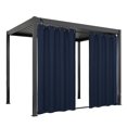 thumbnail image 1 of EasyGoing Rideaux Extérieurs Aspect Lin Imperméables Coupe-Vent Rideaux de Porche Doux Épaissis Rideaux d'Intimité pour Patio Gazebo Œillets et Pattes en Bas Drapé 1 Panneau 54x84 Pouces Marine, 1 of 1
