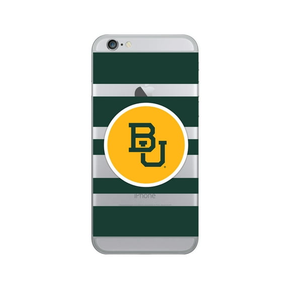 Baylor University Clear Phone Case, Stripes V1 - iPhone 6/6s/7/8 Plus
