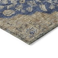 thumbnail image 4 of HomeRoots 605254 5 x 8 ft. Navy Blue, Beige & Brown Oriental Washable Indoor & Outdoor Rectangle Area Rug, 4 of 5