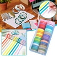 thumbnail image 2 of IMENGL Clearance! Delayuji Home Decor Color Tape Adhesive of Multi-Color Various Suitable Colors Craft for Children'S Office & Stationery One Size Multi-Color, 2 of 9