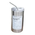 thumbnail image 2 of Vaso aislado Taza de café Reutilizable Vacío irrompible con tapa Paja portátil Argenta 600ML Perfecl Taza Térmica, 2 of 6