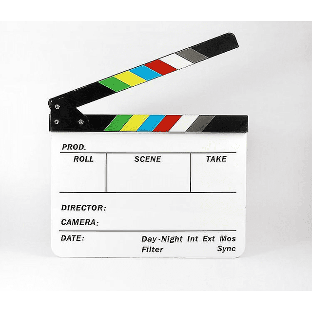 Accesorios de video/fotografía, pizarra acrílica, badajo del director