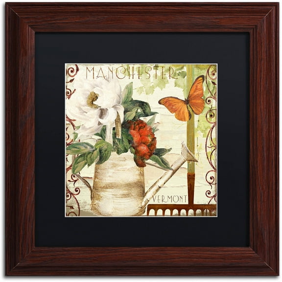 Trademark Fine Art "Vermont Summer III" Canvas Art by Color Bakery Black Matte, Wood Frame