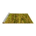 thumbnail image 2 of Ahgly Company Machine Washable Indoor Rectangle Oriental Yellow Modern Area Rugs, 7' x 10', 2 of 4