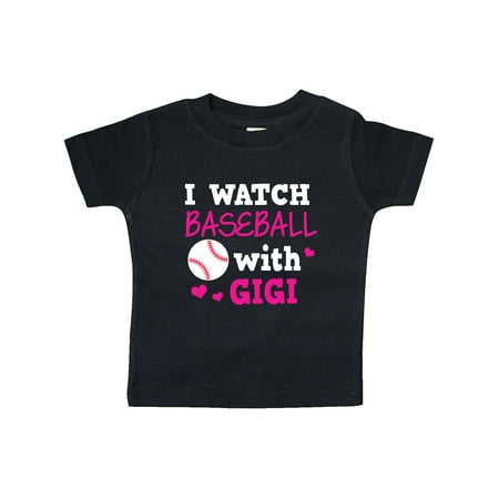 

Inktastic I Watch Baseball with My Gigi Gift Baby Boy or Baby Girl T-Shirt