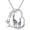 Giraffe, variant on Animal Mother Daughter Necklace 925 Sterling Silver Mama Bear Giraffe Elephants Otters Penguins Heart Necklaces Jewelry for Mom Daughter