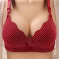 thumbnail image 4 of ATOYSOY 3 Pack Everyday Bra for Women Breathable Push Up Bralette Workout Comfort Bra Clearance Teens Solid Color Underwear Striped Wirefree Red M, 4 of 5