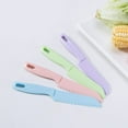 thumbnail image 5 of Casewin 5 Pieces Kids Kitchen Knife Set, Toddler’Plastic Kitchen Knife Set - Kids Safe Cooking Knives, Chef Nylon Knife/Children's Fruit Knife, Cake Knife，Bread Knife, Lettuce or Salad Knife, 5 of 7