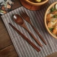 thumbnail image 5 of 3X Wooden Cutlery Set Portable Eco Friendly Reusable Flatware Utensils Set Spoon Fork Chopsticks, 5 of 5