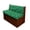 Green Snowflake Pattern, variant on XYZCANDO RV Booth Seat Covers Washable Polyester Fabric, Compatible with Travel Trailer RV Camper, for Travel Trailer Couch Bench, Northern Lights