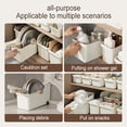 thumbnail image 7 of Lohuatrd Kitchen Cabinet Organizer U-shaped Card Slot Design with Roller Skating Easy Access Multi-functional Storage Box, 7 of 7