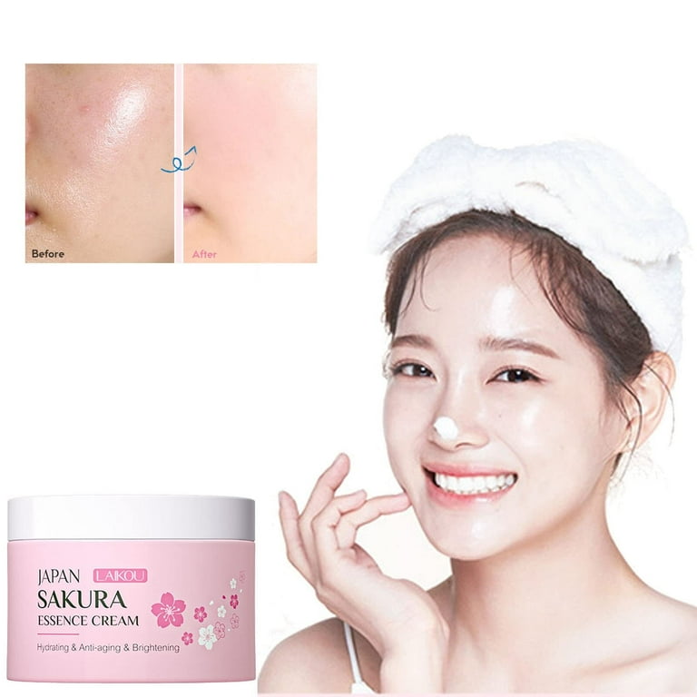 Sakura Essence Cream, Sakura Essence Cream Facial Moisturizer, Daily Hydrating Repair Face Cream with Sodium Hyaluronate for All Skin Types, Smooth Sakura Essence Cream, Sakura Essence Cream Facial Moisturizer, Daily Hydrating Repair Face Cream with Sodium Hyaluronate for All Skin Types, Smooth