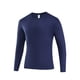 thumbnail image 5 of pstuiky manga larga para hombre, Camiseta informal de manga larga con cuello redondo para hombre, color liso, transpirable, para correr y hacer ejercicio Tops casuales para hombres xl, 5 of 8
