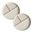 thumbnail image 1 of Oleegame Ensemble de Couverts en Acier Inoxydable 2 Pcs Assiettes de Blé pour Adultes Ensemble de Vaisselle Réutilisable Assiette Divisée pour Enfants Plateau Déjeuner en Plastique Bariatrique Micro-Ondes & Lave-Vaisselle Beige, 1 of 6