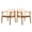 Teak+ Beige, variant on Outdoor Sofa, Outdoor Dining Chairs Set of 2, Teak Color Acacia Wood Frame, Brown PE Wicker, Beige Waterproof Cushion, Ideal for Patios, Gardens, Teak+ Beige Patio Furniture,Outdoor Sectional