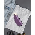 thumbnail image 3 of Pixel Eggplant Fun Emoji - Retro Meme Art Design Women's T-shirt, 3 of 4