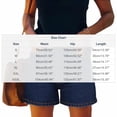 thumbnail image 5 of Tawop Jean Shorts for Women with Pockets Deep Blue Chinos Shorts, 5 of 6