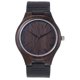 thumbnail image 1 of Reloj de madera para hombre Reloj de cuarzo analógico REDEAR Material de sándalo con corre Abanopi Mirar, 1 of 6