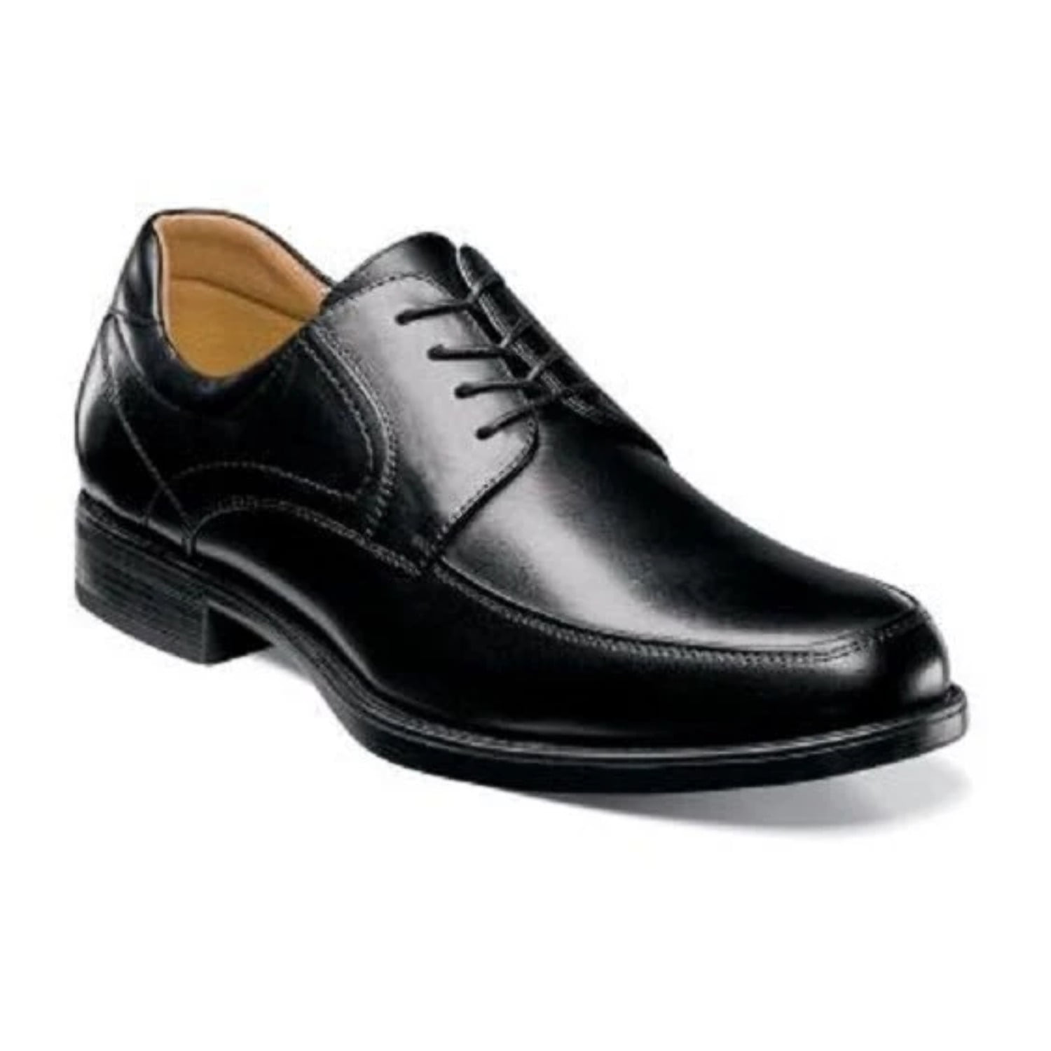 Florsheim Men Shoes Midtown Moc Toe Oxford Black Leather Ortholite ...