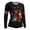 Black, variant on Womens T Shirts 2026 Long Sleeve Carnival Print T Shirt Round Neck Casual Top For Festive Celebration Fashion Clothes
