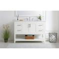 thumbnail image 2 of 48 inch Single Bathroom Vanity in White with Backsplash, 2 of 8