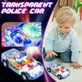 thumbnail image 2 of Interactive Light-Up Police Car Toy with Colorful Gears, Music, and Bump & Go Action for Kids Ages 3+, 2 of 6