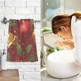 thumbnail image 7 of Decoration Pattern Bath Towel 100% Cotton Soft Thick High Absorbency Hand Face Towel Single Pack 16x28in, 7 of 7